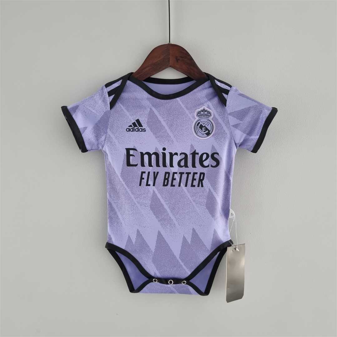Real Madrid 22/23 Baby Away Purple Soccer Jersey